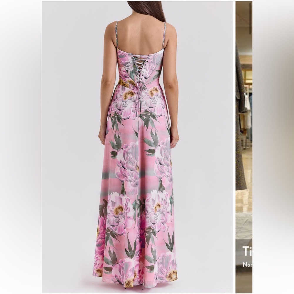 House of CB Pink and Purple Serene Floral Sundress Wedding - Picture 2 of 6